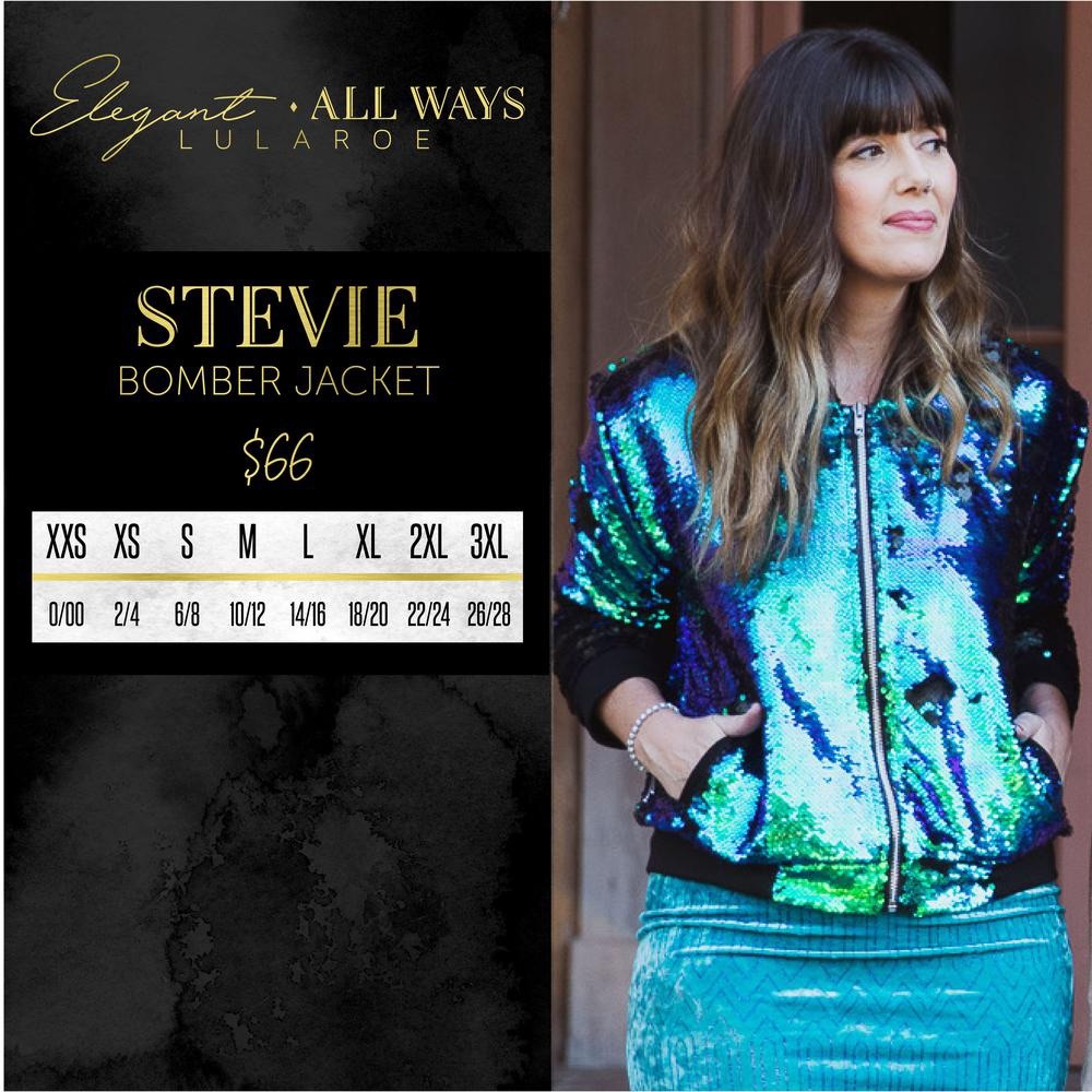 NWT XL LLR Stevie Bomber Jacket Mermaid Sequins